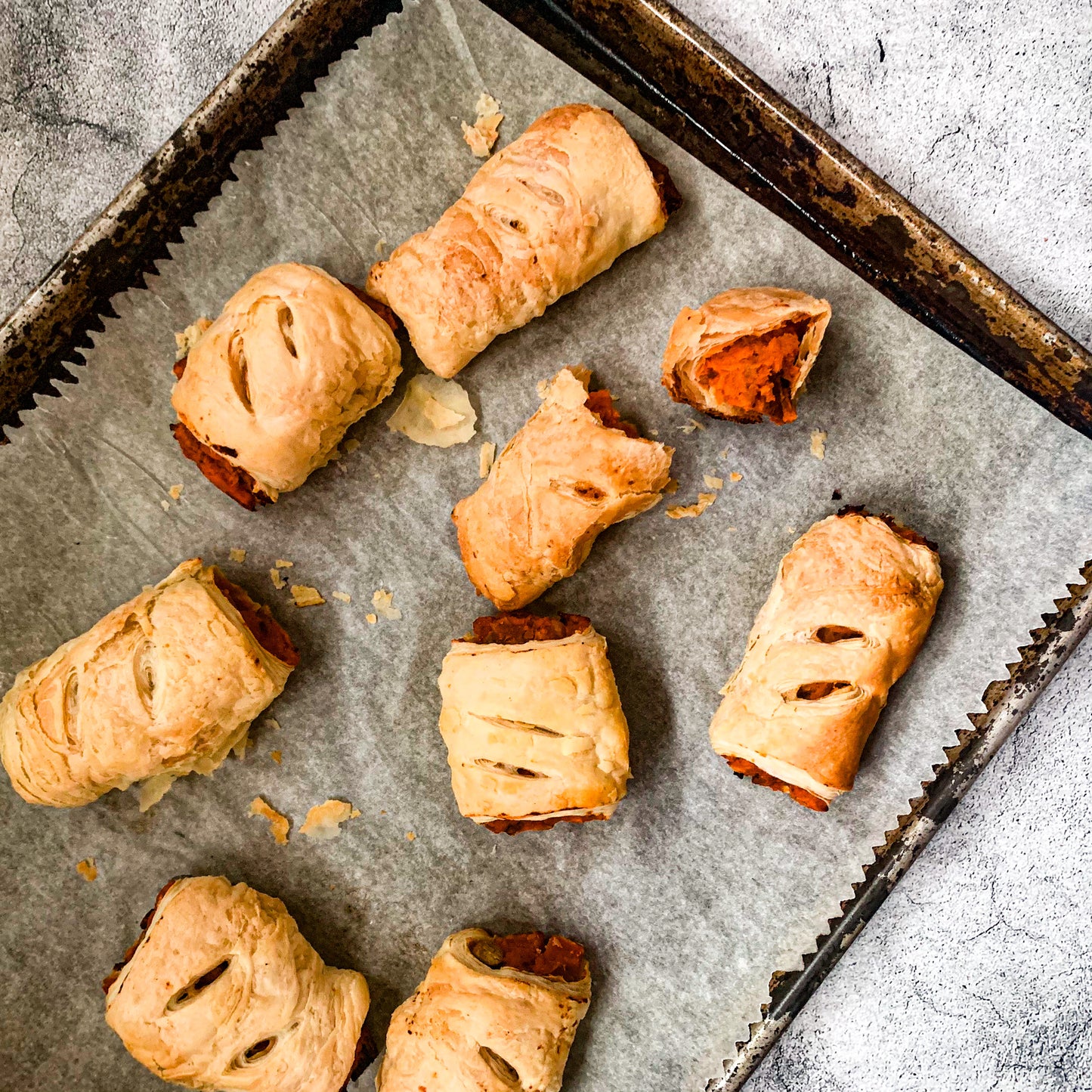 SWEET POTATO SAUSAGE ROLL