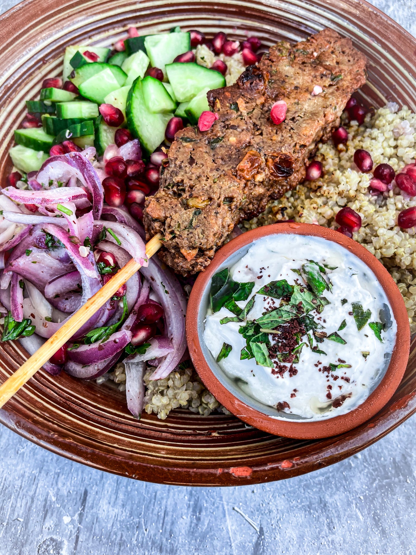 TURKISH MEZZE PLATTER	(GF)