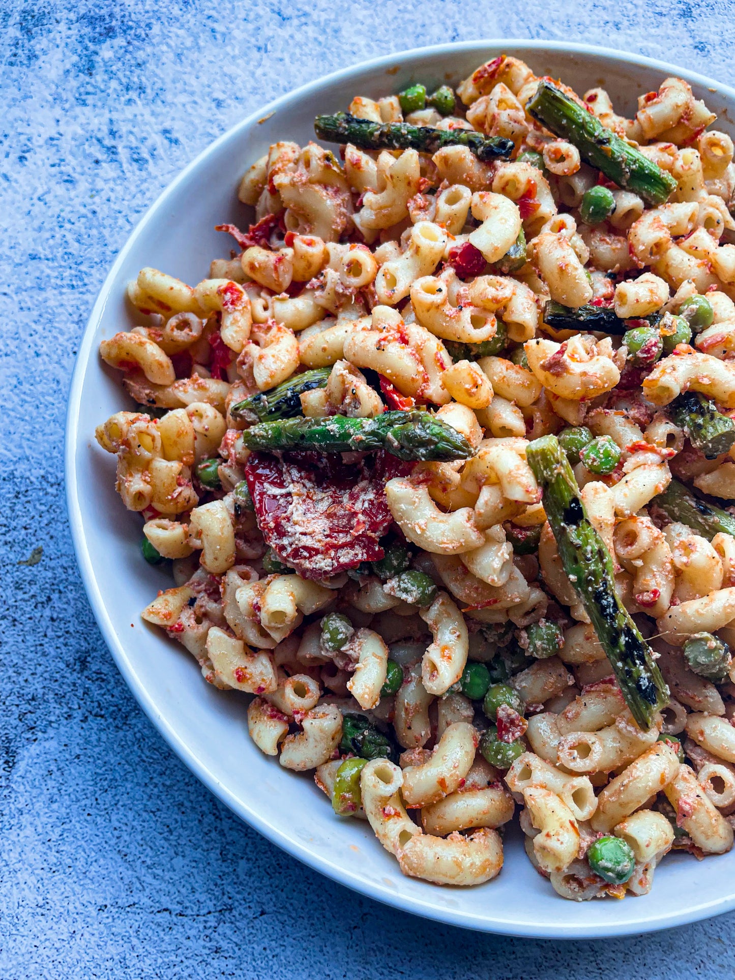 LEMON DIJON ASPARAGUS MACARONI SALAD