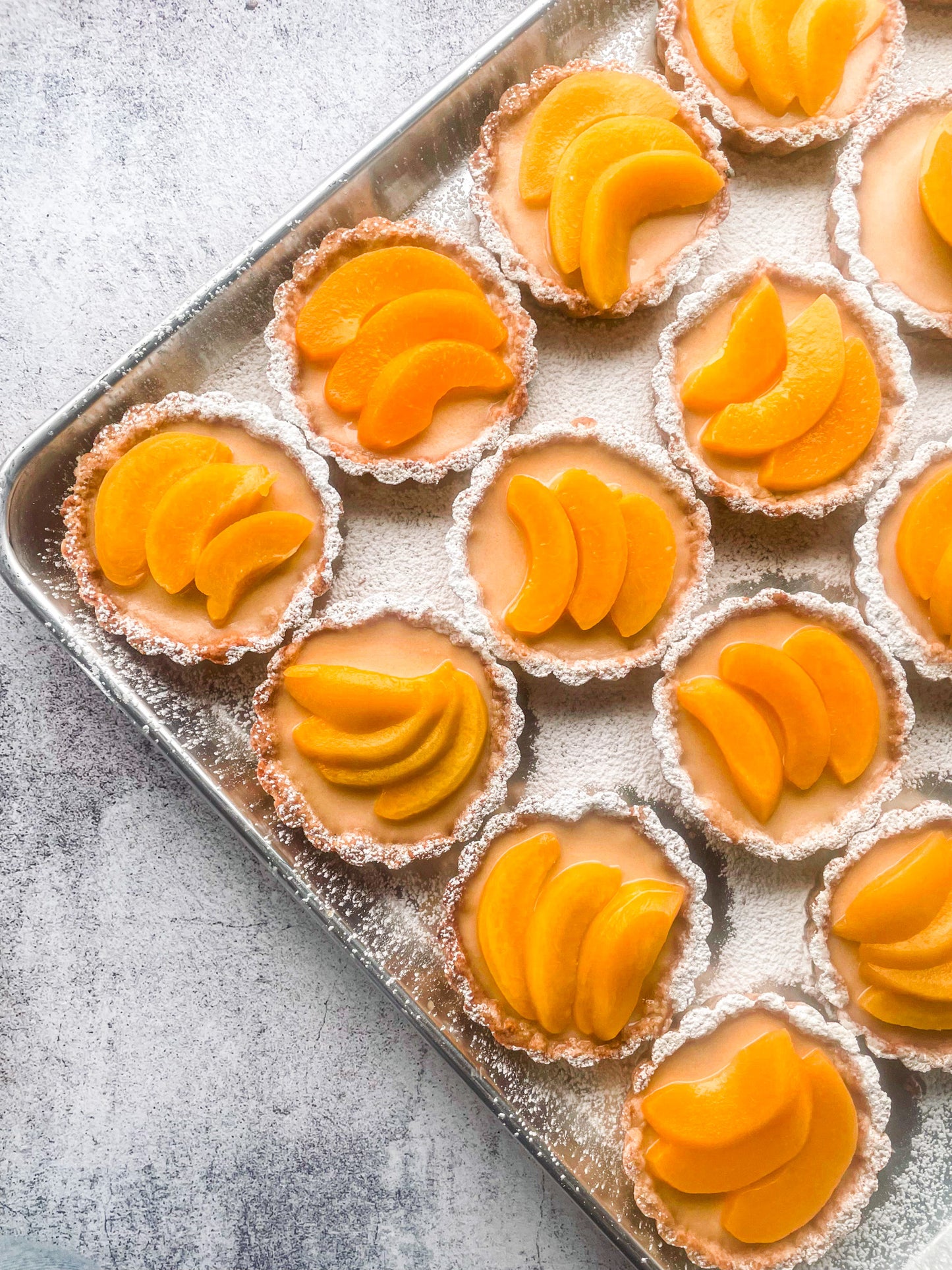 PEACH CUSTARD TART